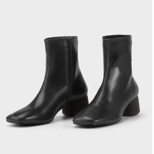 Vagabond Black Leather Scandi ‘Livia’ Ankle Boots - Size EU 37/ US 6.5